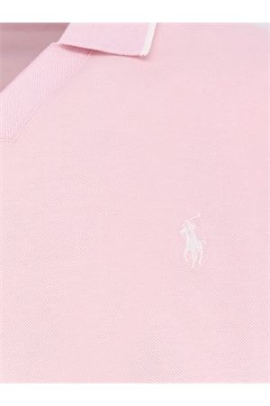 Polo in cotone rosa RALPH LAUREN | 710964535002PINKWHITE